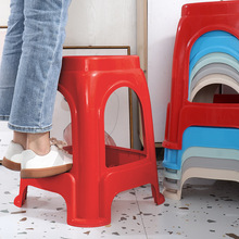 塑料凳家用凳子餐椅高脚凳加厚圆凳成人胶凳塑胶防滑高凳批发