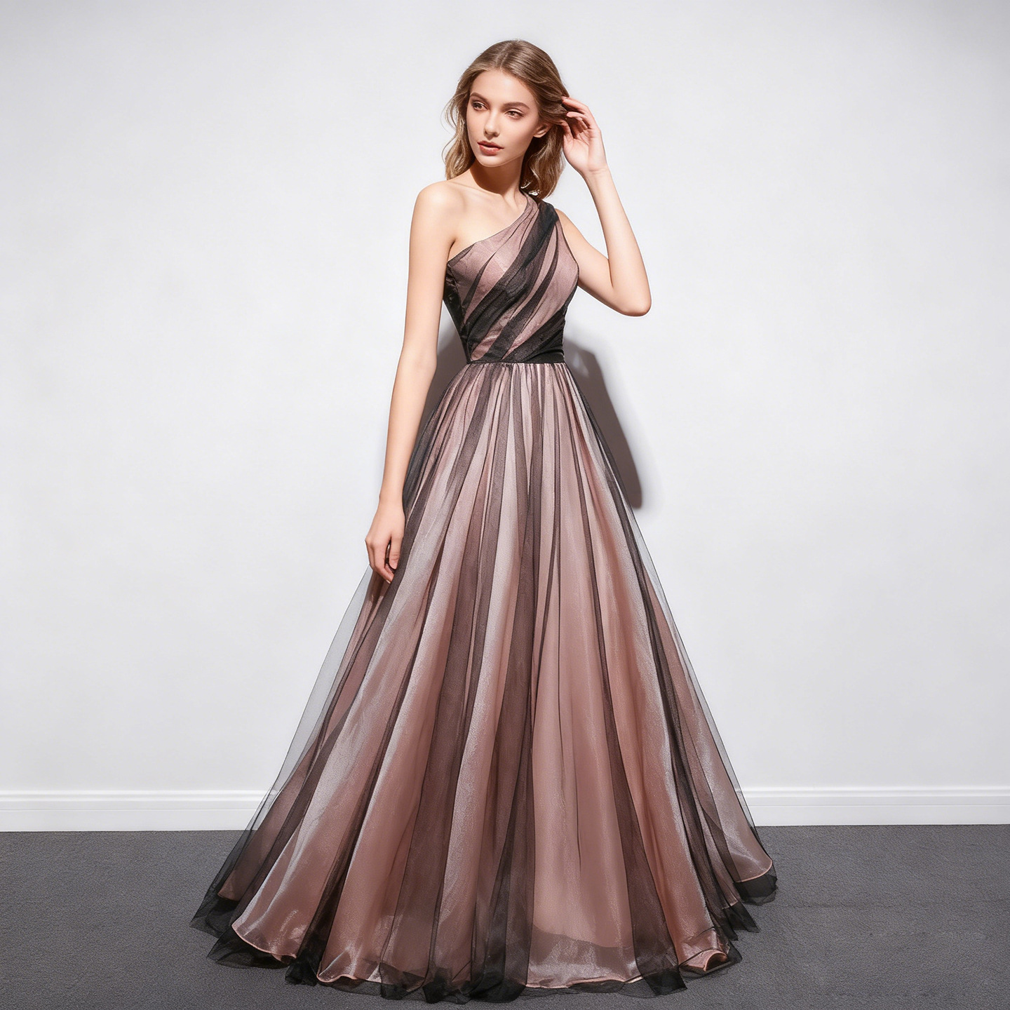 European and American Style Ball Gown Evening Dress 2026 New Model for Banquets, Parties, Performances, Elegant and Graceful Long Foreign Trade Puffy Dress Supply