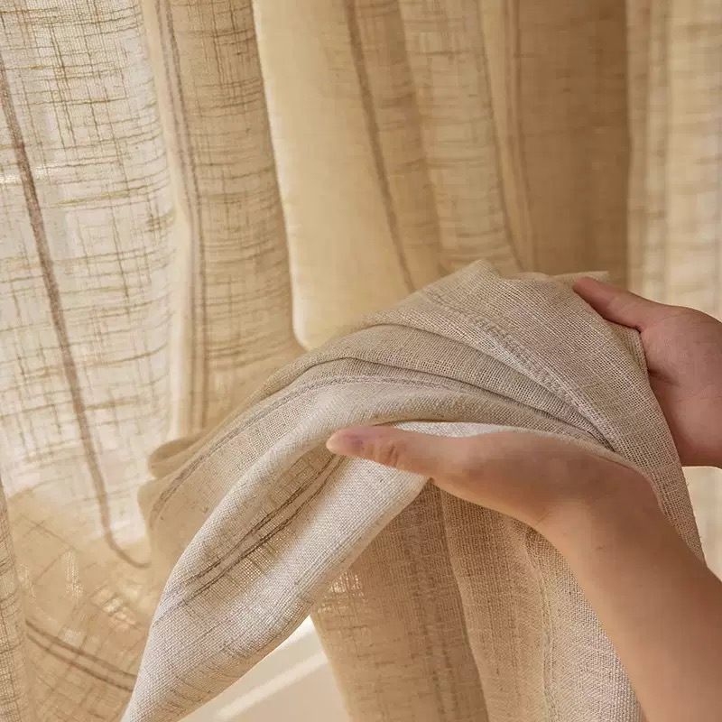 Transfronterizos para cortinas de ventanas japonesas de estilo medieval transparente opaco gaza gruesa cortinas de ventanas sala de estar balcón estudio