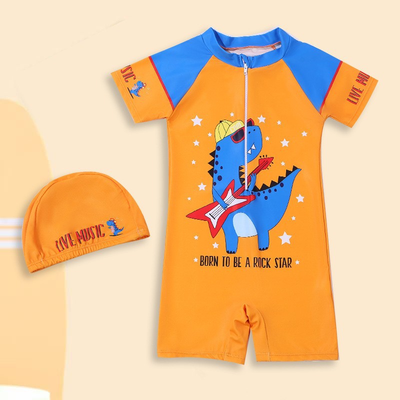 Traje de baño para niños, niños pequeños, medianos y grandes, protector solar dividido para niños, traje de natación de aguas termales de secado rápido para niños, nuevo estilo al por mayor