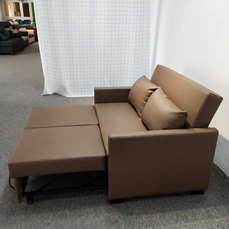 Sofá cama plegable doble doble multifuncional sala de estar pequeña casa de alquiler de tecnología económica tela sofá cama