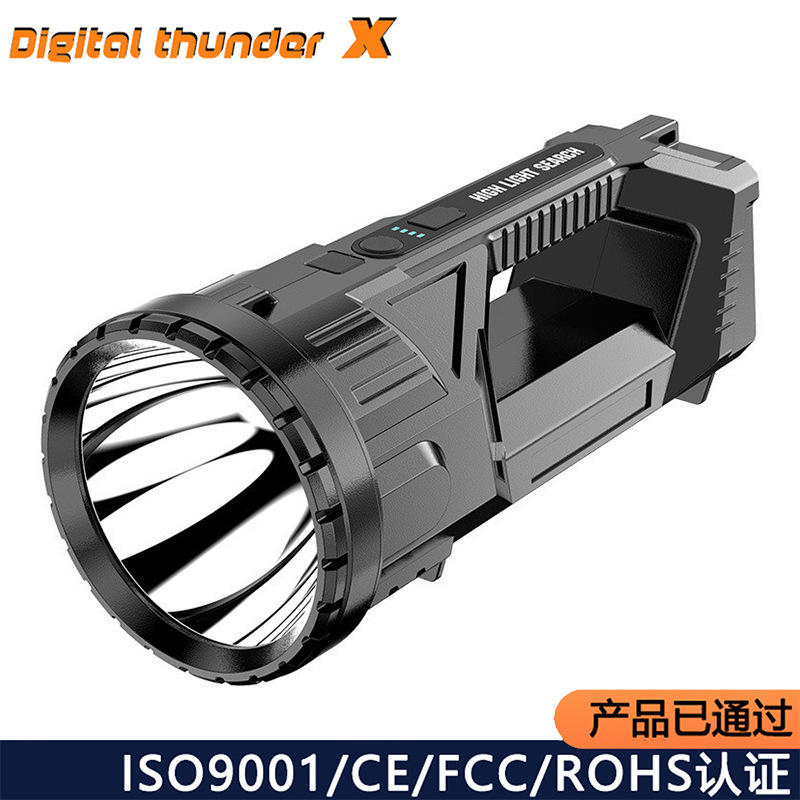 Lintera LED de alta intensidad conveniente lámpara de emergencia de campamento al aire libre carga linterna portátil luz de detección impermeable contra incendios