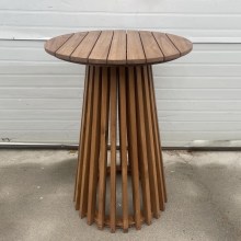 户外婚礼宴会实木桌子 异形条形笼子圆桌长桌 木制便携户外餐桌台