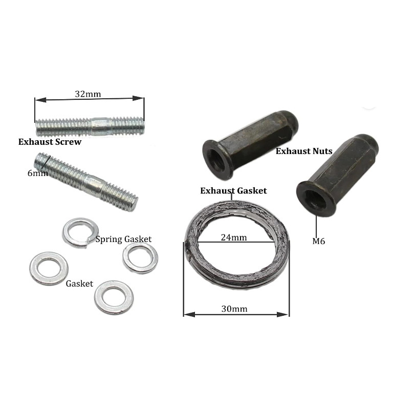 排气管螺丝弹簧垫片套件