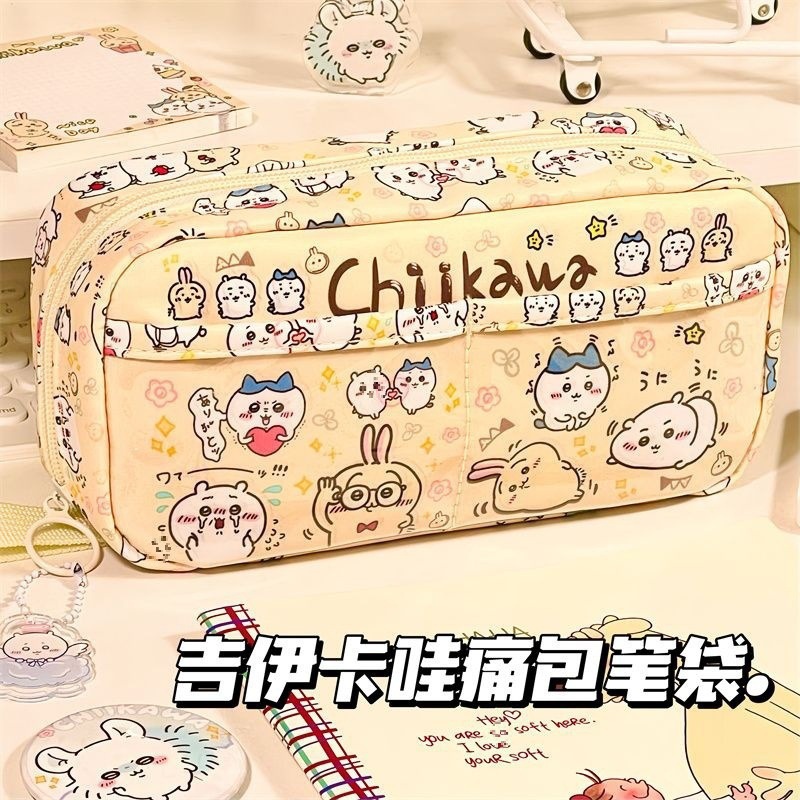 Bolsos de papelería multifuncional para estudiantes de primaria, secundaria y preparatoria, colección grande, corazón de niña, gran capacidad, bolsa de lápices coreana de alto valor