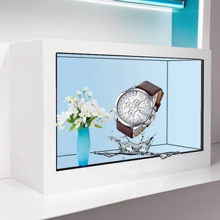 Holographic Transparent Screen Touch Display Cabinet 3D Interactive Items Lcd Window Touch Advertising Machine Touch All-In-One Machine
