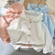 2025新款夏季婴幼童防晒服宝宝甜美慵懒风外套小清新洋气长袖儿童