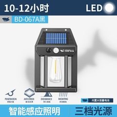 户外防水壁灯墙壁灯别墅大门口背景墙感应灯花园露台灯太阳能庭院