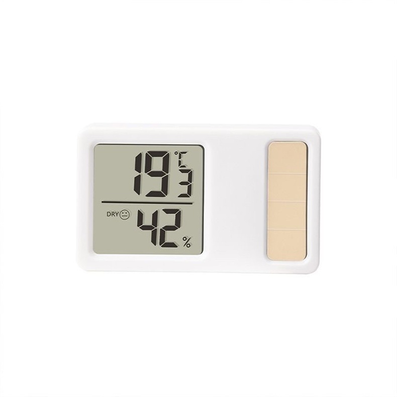 Portable Mini Precise Home Display Electronic High-Precision Thermometer Car Solar-Powered Indoor Temperature and Humidity Meter