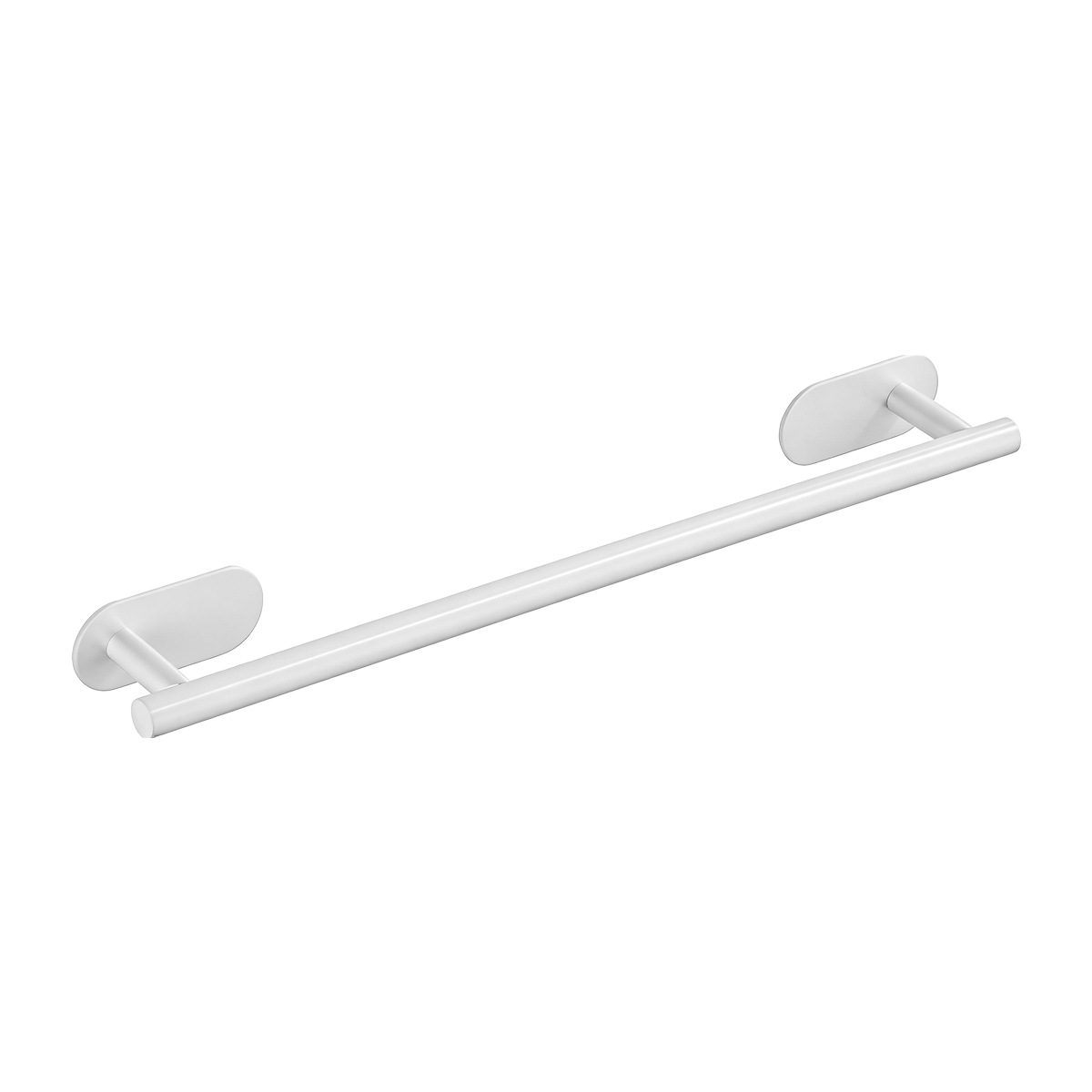 Toallero de acero inoxidable 304 sin perforación, barra colgante para baño, accesorios de baño, toallero de una sola capa, transfronterizo