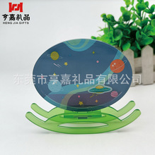 创意宇宙入油漂浮流沙亚克力摇摇乐 宇宙风格桌面摆件厂家制作