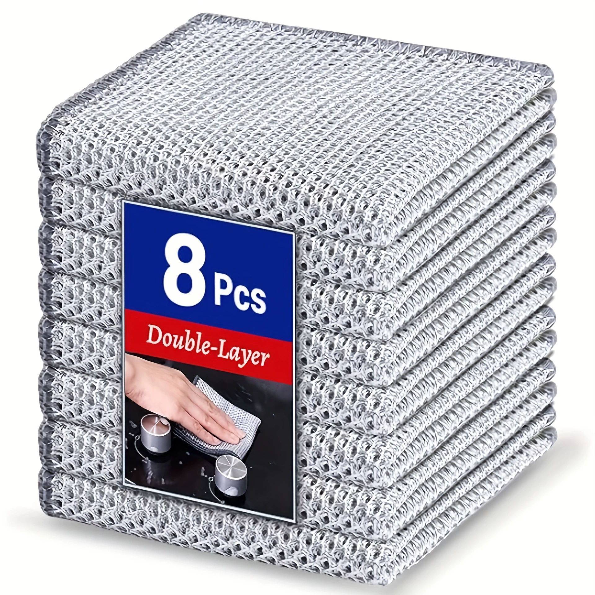 8 шт. проволочная тряпка для мытья посуды для влажной и сухой уборки без царапин и