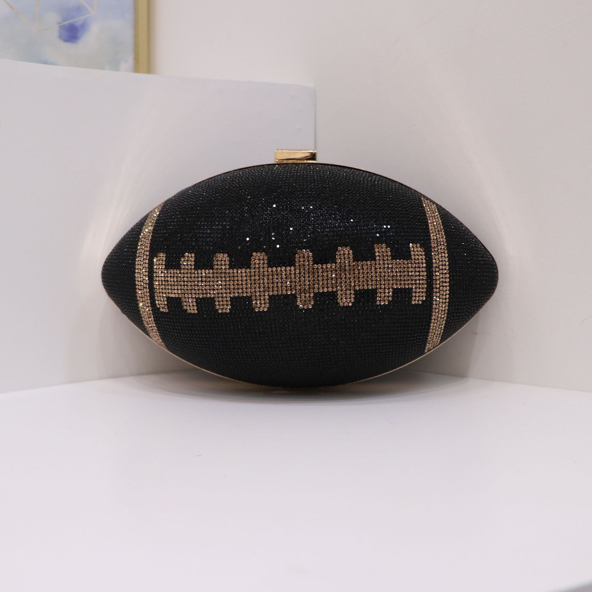 Bolsas de cena europeas y estadounidenses transfronterizas Rugby Premium Diamond Lady Handbags Fashion Party Wedding Bag