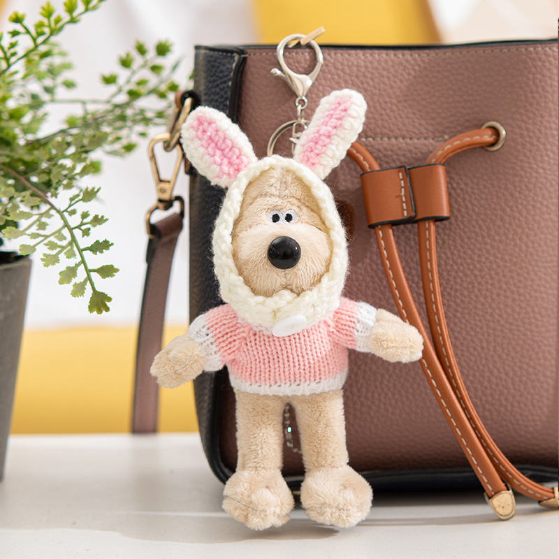 Cute Animal Plush Unisex Bag Pendant Keychain display picture 2