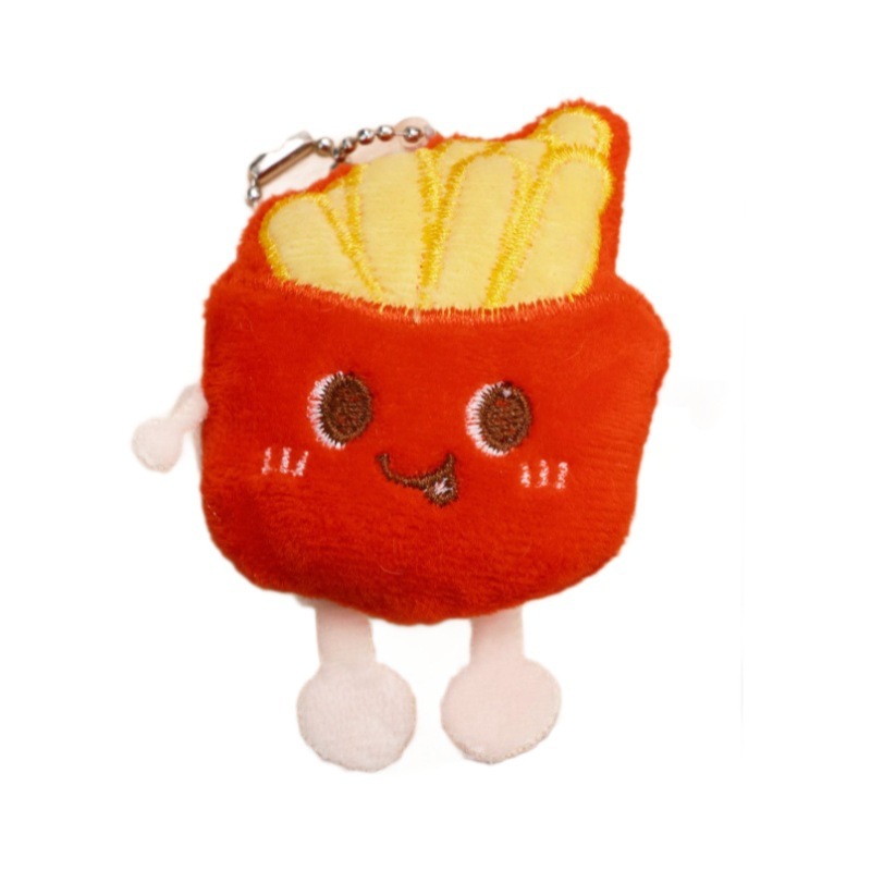 漫画ぬいぐるみハンバーガーフライドポテトきしむペンダントクリエイティブチキンレッグパン学生バックパックキーホルダーペンダント卸売|undefined