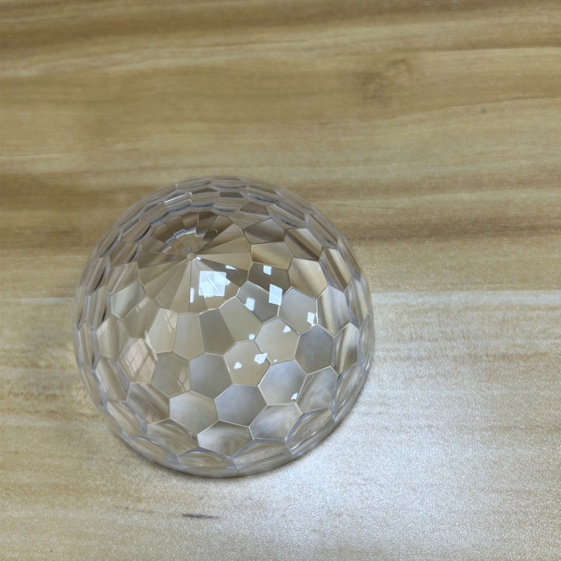 New water ripple atmosphere lampshade 75 transparent crystal diamond magic ball with hole 80LED starry sky projection lampshade