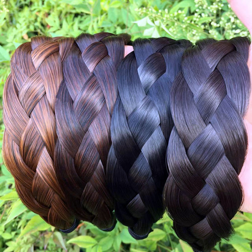 New product widened wig headband wig braid twist braid wig headdress wig cover white hair cover top hairpin