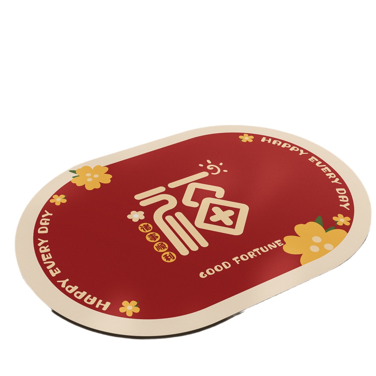 Baño de barro de diatomeas alfombra de suelo de absorción de agua Año Nuevo Festival de Primavera inodoro puerta inodoro antideslizante alfombra de boda alfombra festiva