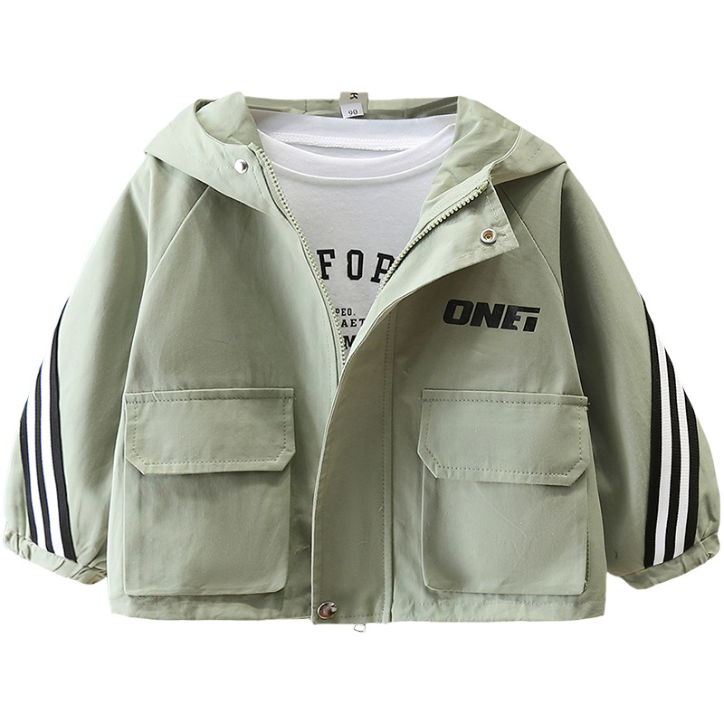 7658 Chaqueta de primavera para niños Chaqueta cortavientos hermosa con capucha para niños de moda 2025 nueva ropa de primavera y otoño ropa coreana primavera
