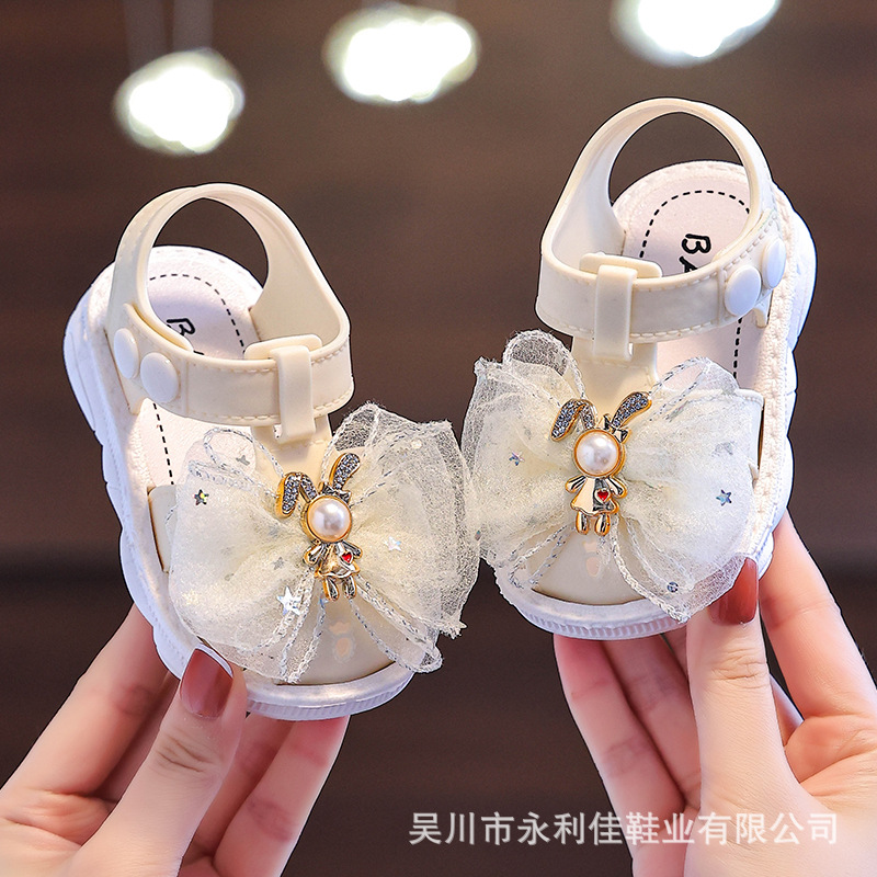 Sandalias de niñas fabricantes de comercio exterior al por mayor suministradores directos de verano bebés paquete de princesa para niños zapatos para niños pequeños