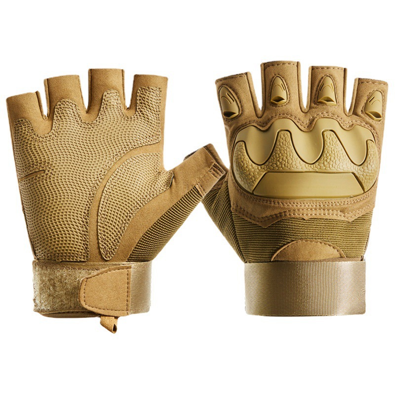 Nuevo soft shell medio dedo-color arena