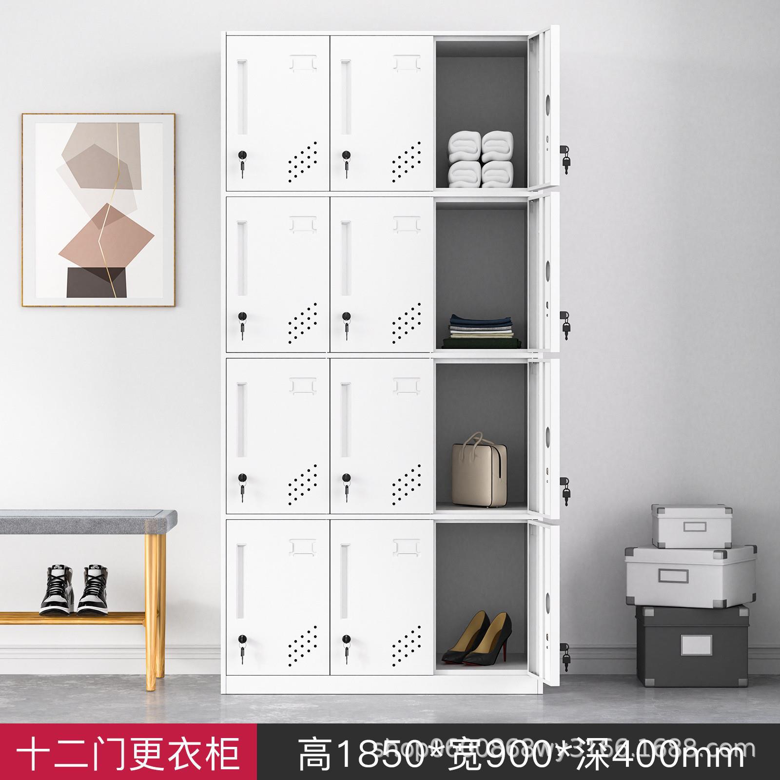 Desmontaje y montaje de casilleros, armario colgante de varias puertas, dormitorio del personal, armario de metal con cerradura, armario de almacenamiento de gimnasio