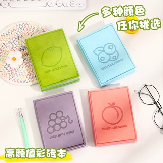 跨境加厚水果学生记事本横线空白便携高颜值简约笔记本子现货批发