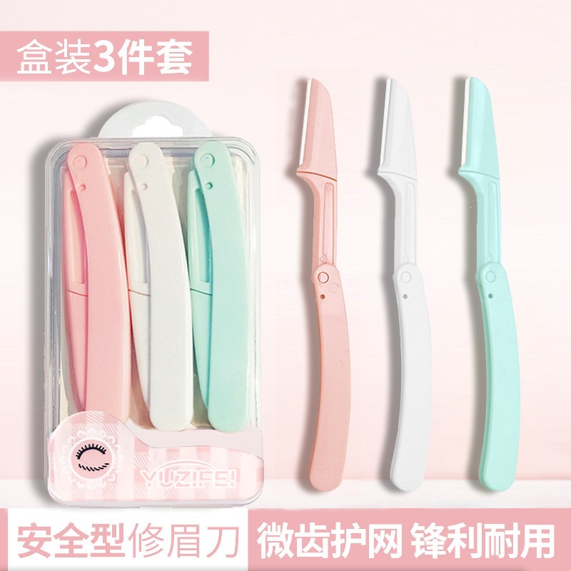 Cuchillo de afeitar cejas, cuchillo de afeitar cejas plegables