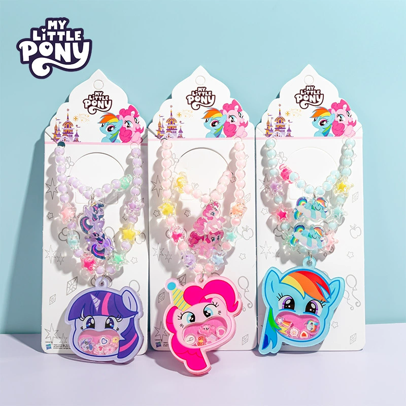 Pony Polly Детский Ожерелье Набор 2024 Новый браслет кольцо украшения для девочек подарок на день рождения оптом