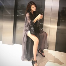 防晒衣女2025新款海滩披肩长外搭夏季罩衫防晒衫外套薄开衫防晒服