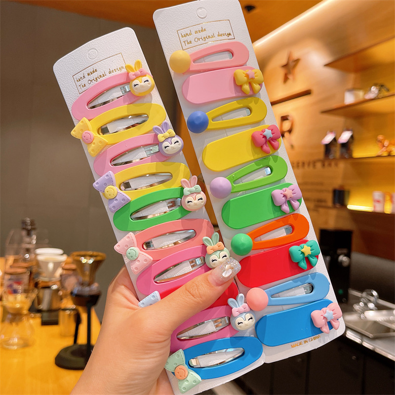 Corea del Sur de los niños de dibujos animados horquilla BB clip tocado bebé frente roto horquilla bebé clip al por mayor