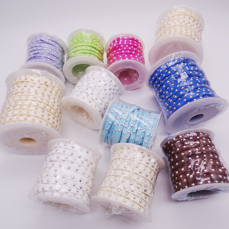 5mm wide rivet rope 5 meters 20 meters a roll of double-sided velvet inlaid rivet suede rope diy accessories rope wholesale 5mm wide rivet rope 5 meters 20 meters a roll of double-sided velvet inlaid rivet suede rope diy accessories rope wholesale