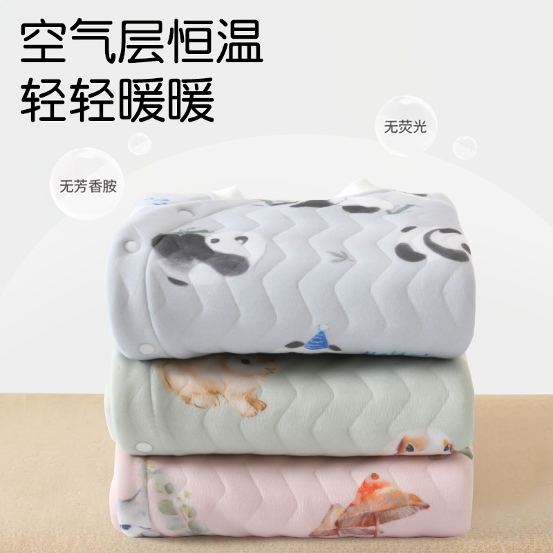 따뜻한 점프 수트 봄과 가을  이불 옷 속옷 소년 소녀  등반 옷 가을과 겨울 옷