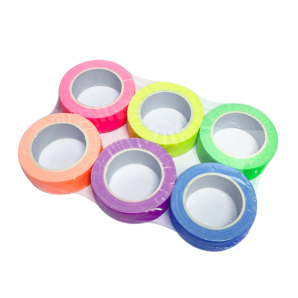 Tape de tela fluorescente UV, alta viscosidad, marca de etapa de color, cinta adhesiva luminosa, cinta adhesiva fluorescente de color, logotipo desgarrado image 12
