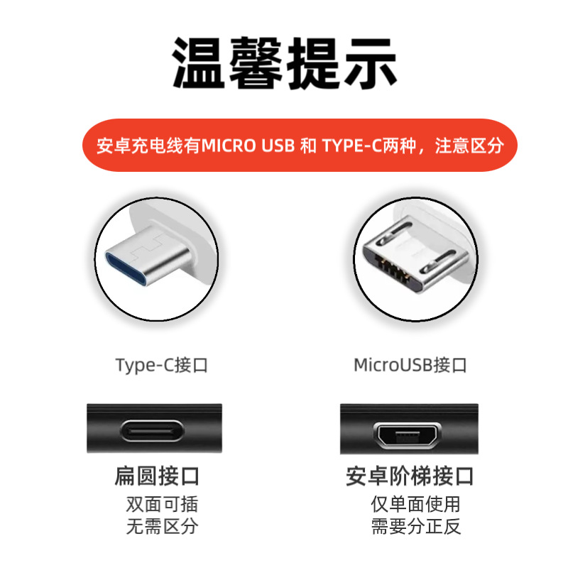 厂家批发TYPE-C安卓线充电线配机线数据线纯铜快充USB充电耳机线
