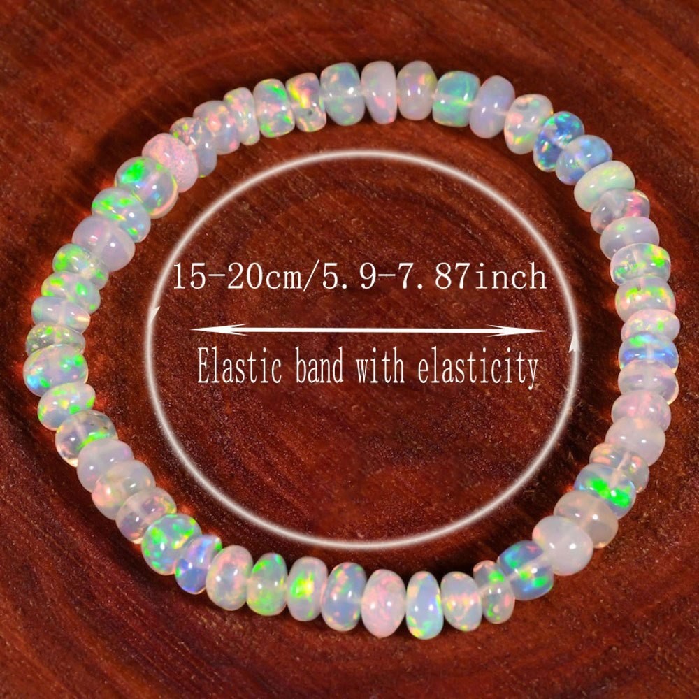 Temu Xiyin Tk Popular Opal Beaded Bracelet Handmade Elastic Cord Wholesale Cross-Border Beads and Crafts