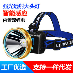 誘導強い光ヘッドライトled充電式屋外照明懐中電灯ヘッドセット式夜釣り灯ハイパワー鉱灯
