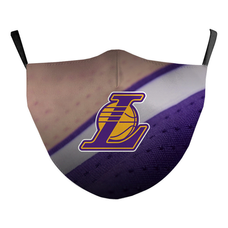 Máscara antipolvo de fútbol de la NFL impresa en 3D Baloncesto de la NBA Lakers Fire Brave Nuggets Impresión Máscara protectora 3D Fija Z