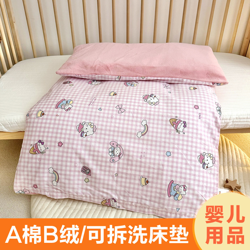 All-cotton removable and washable baby mattress 60x120x135x70x80x150cm, cartoon cotton plush mattress for kindergarten All-cotton removable and washable baby mattress 60x120x135x70x80x150cm, cartoon cotton plush mattress for kindergarten
