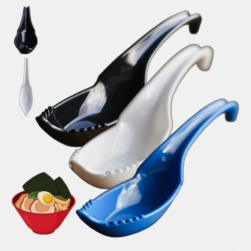 Кросс-бордерная новинка: 2-в-1 ложка для раменового супа с вилкой