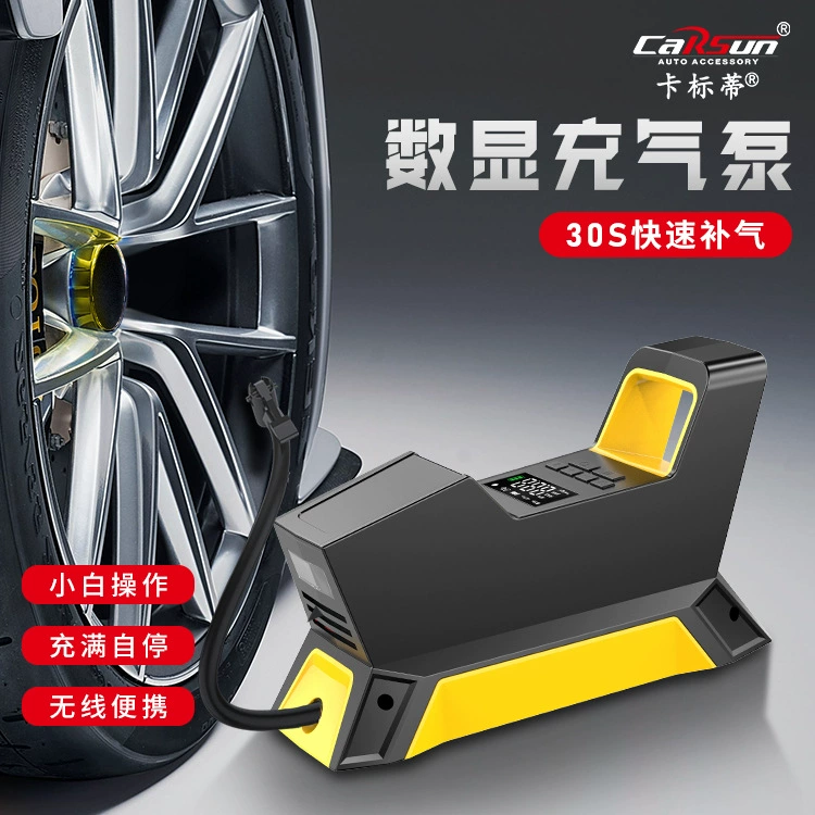 Автомобильный воздушный насос Автомобильный электрический воздушный насос Портативный воздушный насос Интеллектуальный цифровой дисплей Беспроводной воздушный насос