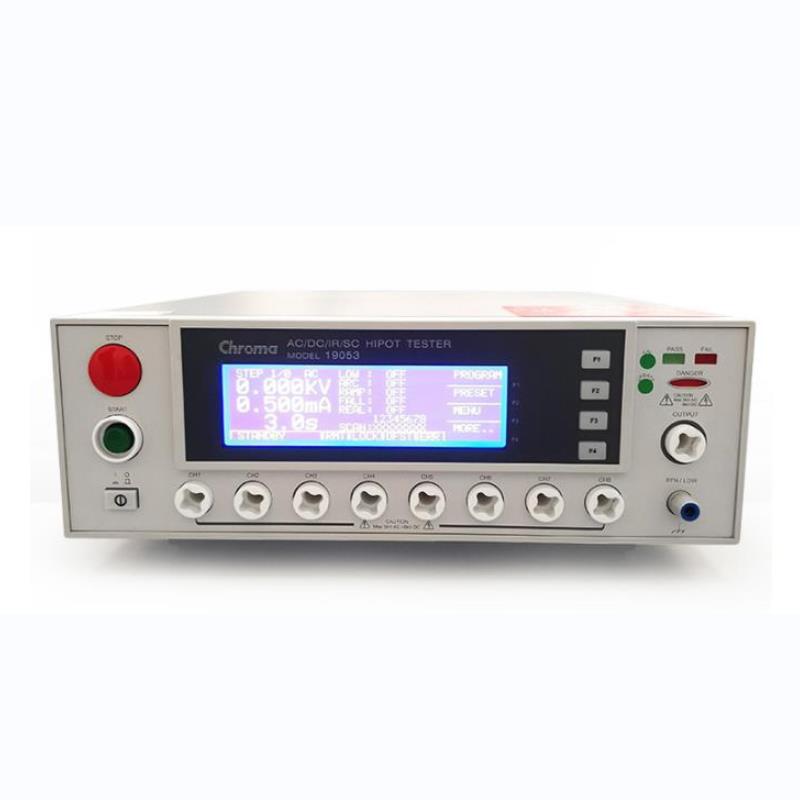 Chroma致茂19073耐压测试仪3合一8通道交直流耐压绝缘测试仪19053