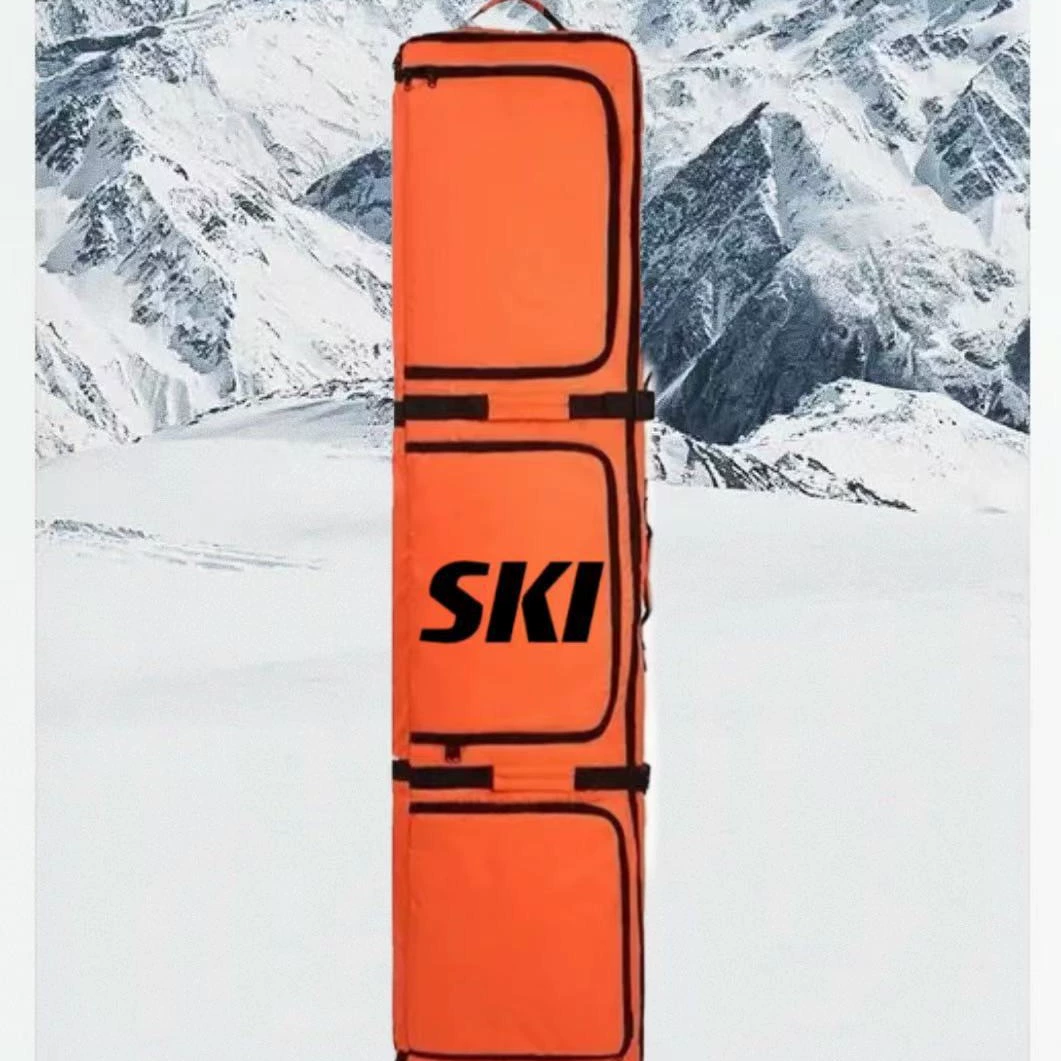 Новые одиночные и двухборные лыжные сумки с колесами