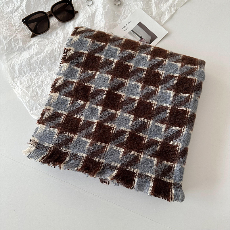 Bufandas de cachemira de imitación de mujeres 2025 invierno de alta calidad espesa alargada bufandas de cuadrilátero caliente bufandas de cuello cubierta chal