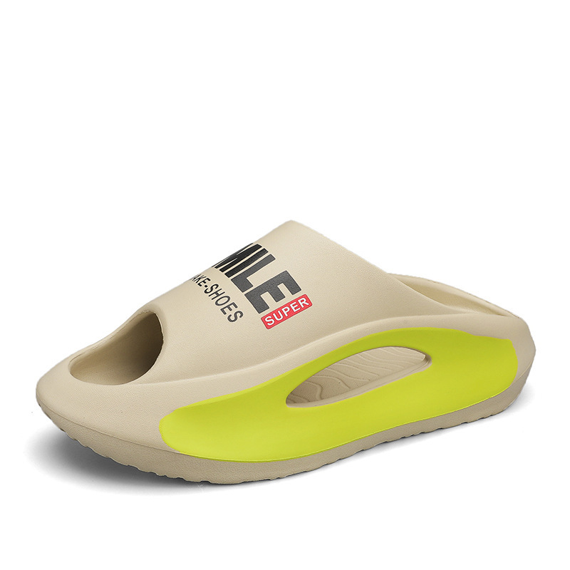 Zapatillas de verano nuevo hombre simple versátil con suela gruesa antideslizante para hombres zapatillas de playa casuales zapatillas