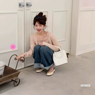 露思同款温柔风针织开衫背心吊带女2026秋季新款