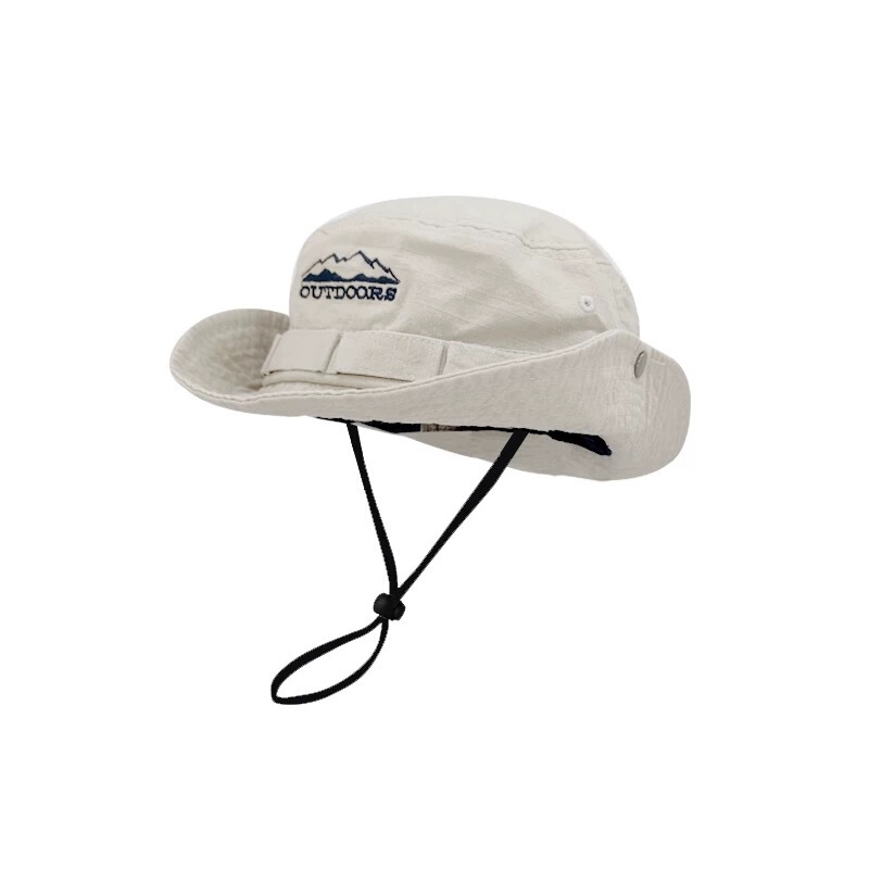 人気のアウトドアレトロフィッシャーマンハット、夏のハイキング、釣り、日焼け止めサンハット、登山、ウエスタンサンシェードカウボーイハット|undefined