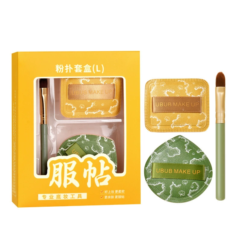Cotton sponge, powder, foundation