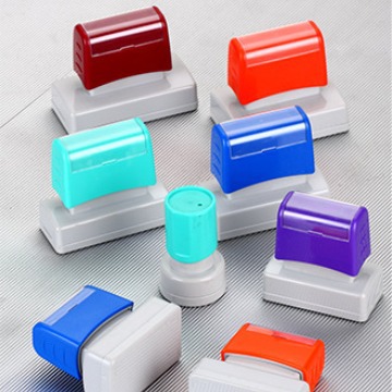 CGS-F免封边光敏印章材料彩色手柄可注油配薄光敏垫子 4mm储油垫