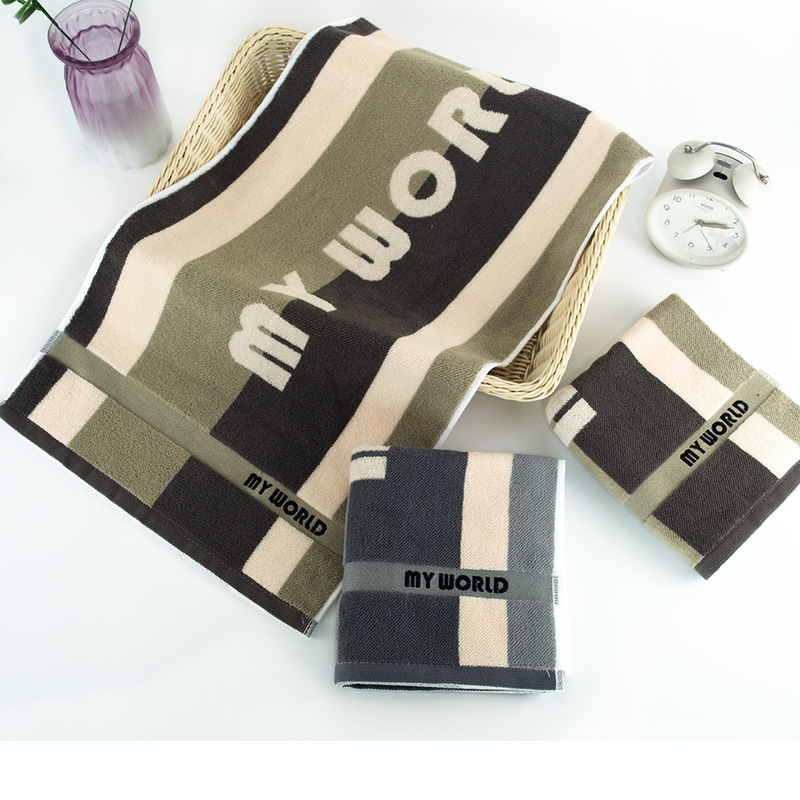 Towels Made of Pure Cotton, Thickened Face Towels, Extreme Warp-Dyed Jacquard, Absorbent Adult Face Towels, Wholesale, Highly Absorbent